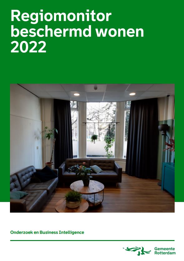 Voorkant rapport Regiomonitor beschermd wonen Rotterdam 2023
